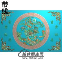 牡丹碑板精雕图 （MBBB-2262）