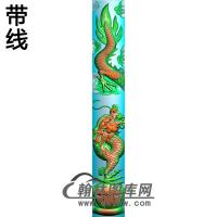 龙立柱精雕图 （MBLZ-2280）