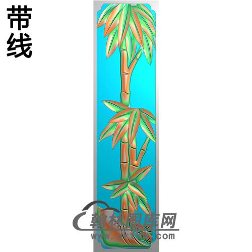 竹子立柱精雕图（MBLZ-2365）