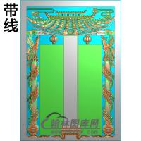 双凤立柱精雕图  （MBLZ-2381）