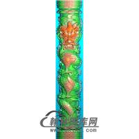 龙立柱精雕图（MBLZ-2394）