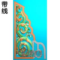卷草耳朵精雕图（MBED-0564）