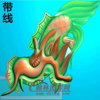 鳌鱼头耳朵精雕图（MBED-0571）
