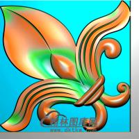 洋花耳朵精雕图(MBED-0632)