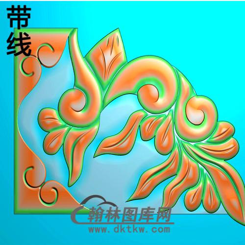 洋花耳朵精雕图（MBED-0668）