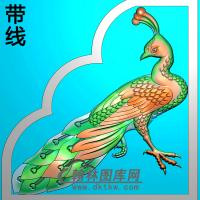 孔雀耳朵精雕图（MBED-0723）
