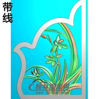 兰花耳朵精雕图（MBED-0754）