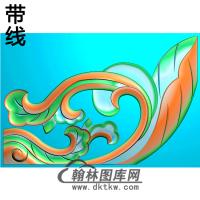 洋花耳朵精雕图 （MBED-0792）