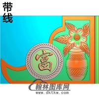 花瓶耳朵精雕图（MBED-0803）