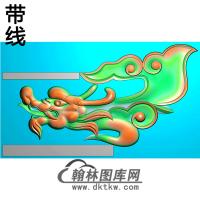 草龙耳朵精雕图（MBED-0812）