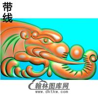 象头耳朵精雕图（MBED-0816）