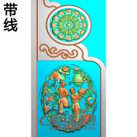 仙女抱鼓精雕图（MBBG-0828）