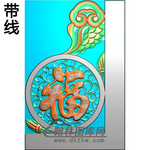 福寿抱鼓精雕图（MBBG-0859）