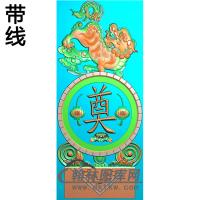 狮子抱鼓精雕图（MBBG-0861）