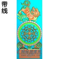 狮子 抱鼓精雕图（MBBG-0895）