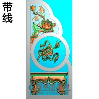 八宝扇子抱鼓精雕图 （MBBG-0922）