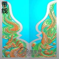 龙凤抱鼓精雕图（MBBG-0933）