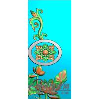 荷花抱鼓精雕图（MBBG-0945）