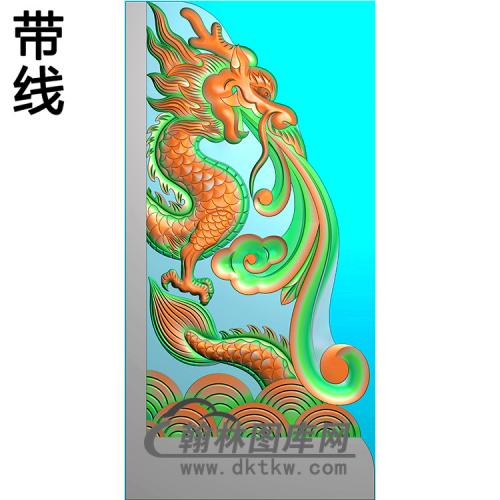 龙抱鼓精雕图（MBBG-0960）