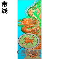 龙抱鼓精雕图（MBBG-0964）