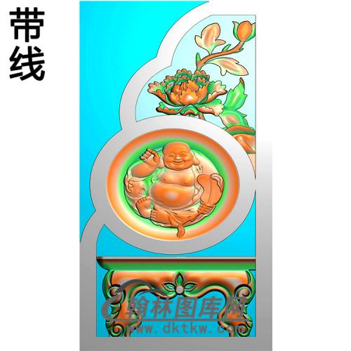 佛抱鼓精雕图（MBBG-0967）