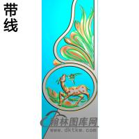 鹿抱鼓精雕图（MBBG-0996）