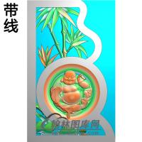 佛抱鼓精雕图 （MBBG-1009）