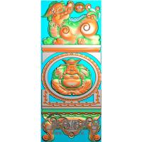 佛抱鼓精雕图 （MBBG-1029）