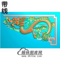 龙抱鼓精雕图（MBBG-1070）