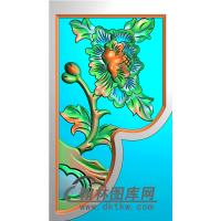 牡丹抱鼓精雕图 （MBBG-1075）