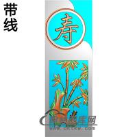 福寿抱鼓精雕图（MBBG-1103）