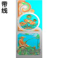 人物抱鼓精雕图（MBBG-1110）