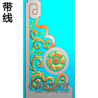 洋花抱鼓精雕图（MBBG-1125）