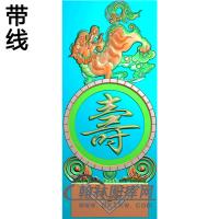 福寿抱鼓精雕图（MBBG-1147）