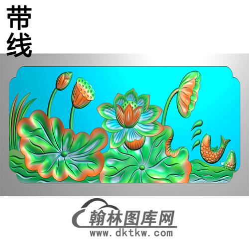 荷花精雕图（MBSC-2464）