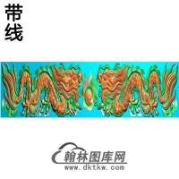 双龙横梁精雕图（MBHL-1159）
