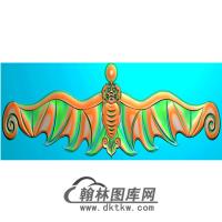 蝙蝠横梁精雕图 （MBHL-1178）