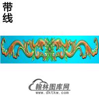 洋花横梁精雕图（MBHL-1190）