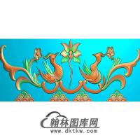 草凤横梁精雕图 （MBHL-1200）