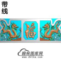 双龙横梁精雕图（MBHL-1232）