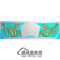 草龙横梁精雕图（MBHL-1246）