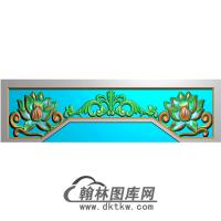 荷花横梁精雕图（MBHL-1295）