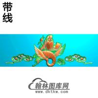寿星横梁精雕图（MBHL-1305）
