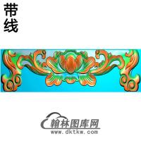 牡丹横梁精雕图 （MBHL-1353）