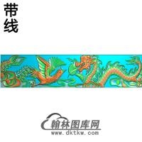 龙凤横梁精雕图（MBHL-1370）