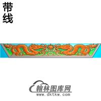 双龙横梁精雕图（MBHL-1371）