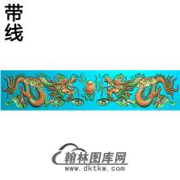 双龙横梁精雕图（MBHL-1374）