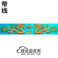 双龙横梁精雕图（MBHL-1385）