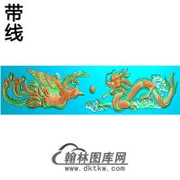 龙凤横梁精雕图（MBHL-1437）