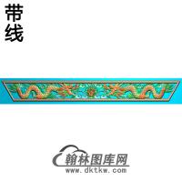 双龙横梁精雕图  （MBHL-1449）